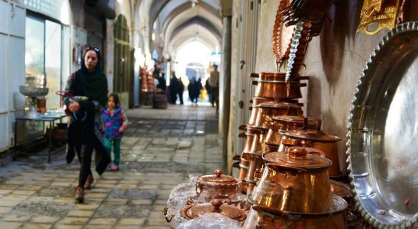 بازارمسگرها(پنجعلی) از محبوب ترین بازار های سنتی یزد