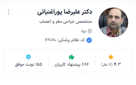 دکتر علیرضا پور اغنایی بهترین متخصص مغز واعصاب