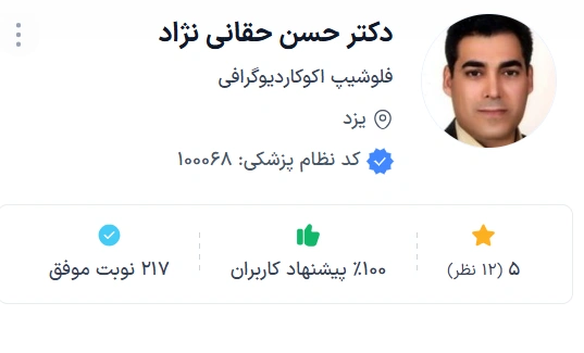 دکتر حسن حقانی نژاد یکی از متخصصان مطرح قلب و عروق یزد