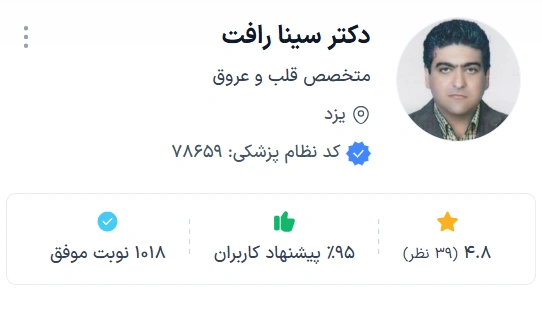 یکی از بهترین دکتر های قلب یزد
