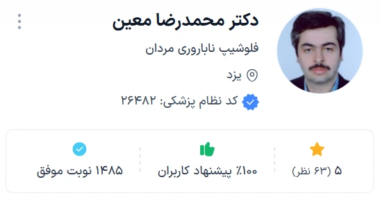 دکتر محمدرضا معین از پزشکان با تجربه
